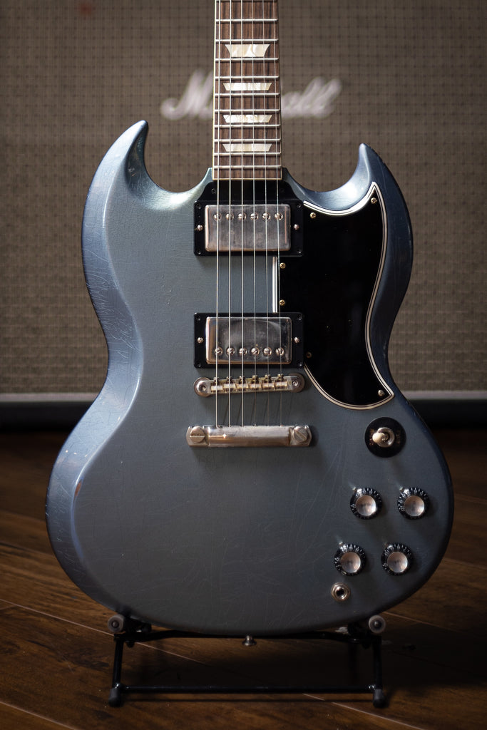 Gibson Murphy Lab 1964 SG Standard Stop Bar Light Aged - Pelham Blue