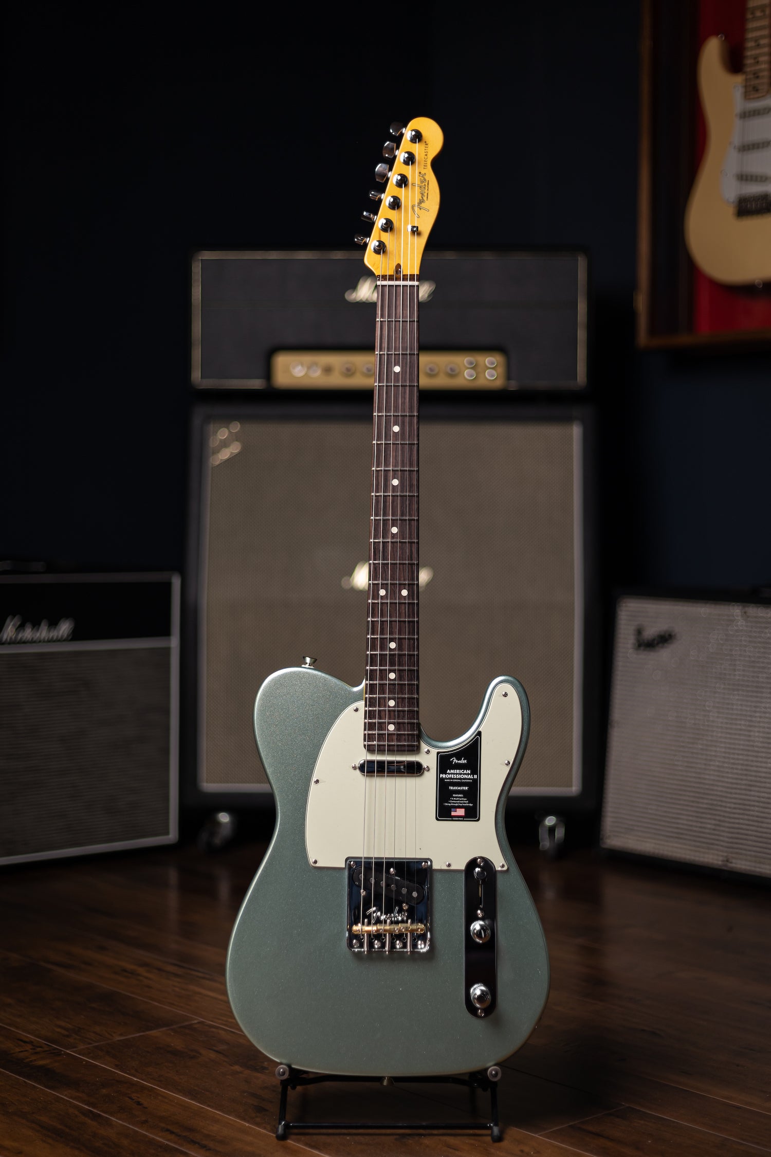 Fender American Professional II Telecaster Electric Guitar - Mystic Surf Green