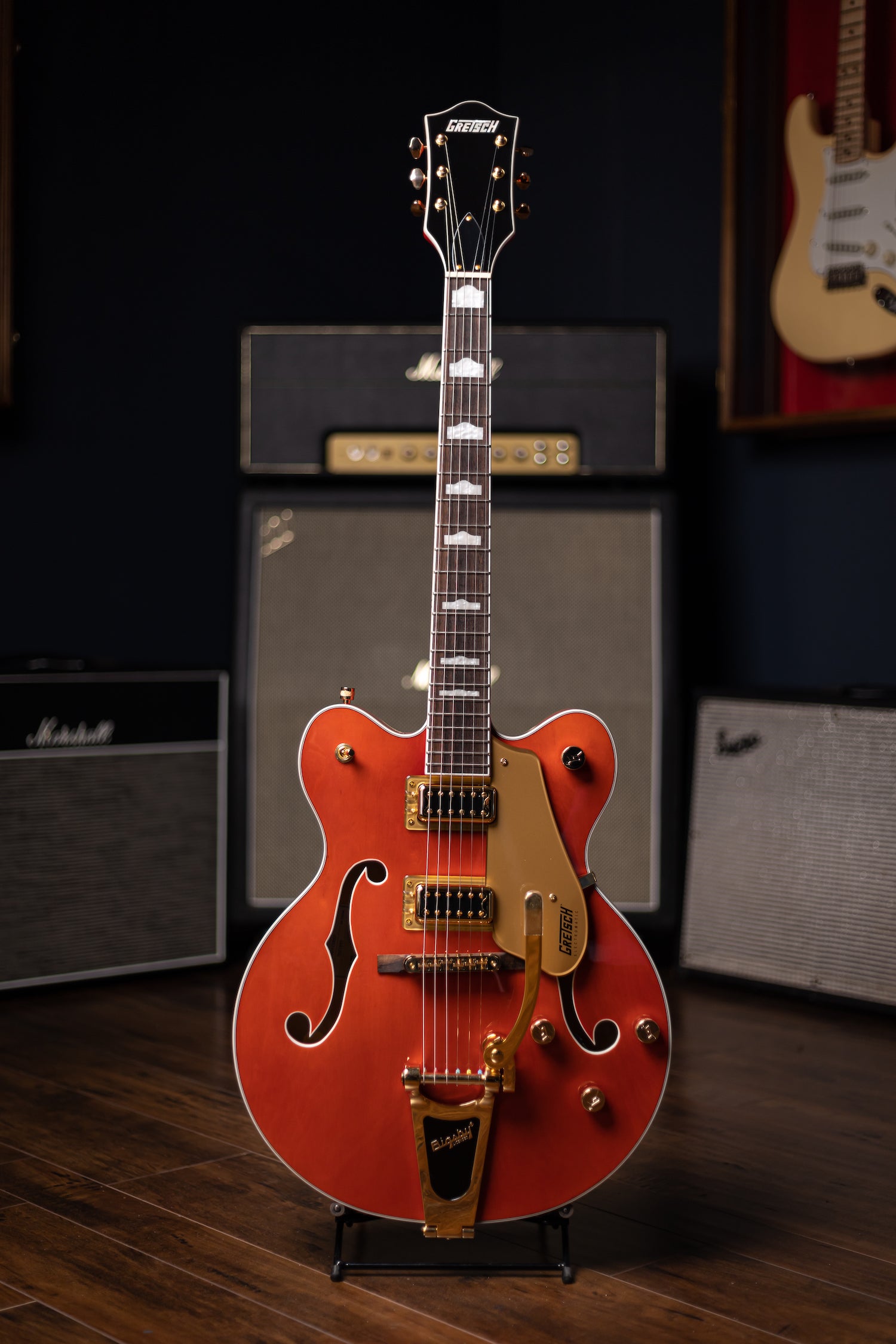 Gretsch G5422TG Electromatic® Classic Hollow Body Double-Cut with Bigsby® and Gold Hardware - Orange Stain