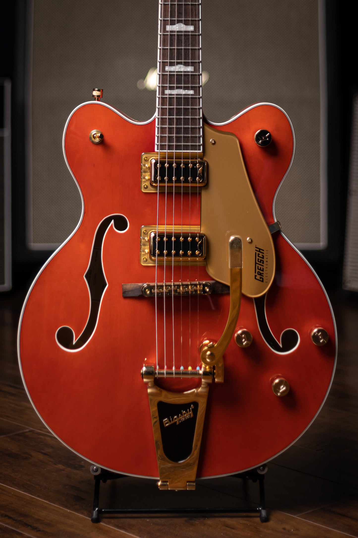 Gretsch G5422TG Electromatic® Classic Hollow Body Double-Cut with Bigsby® and Gold Hardware - Orange Stain