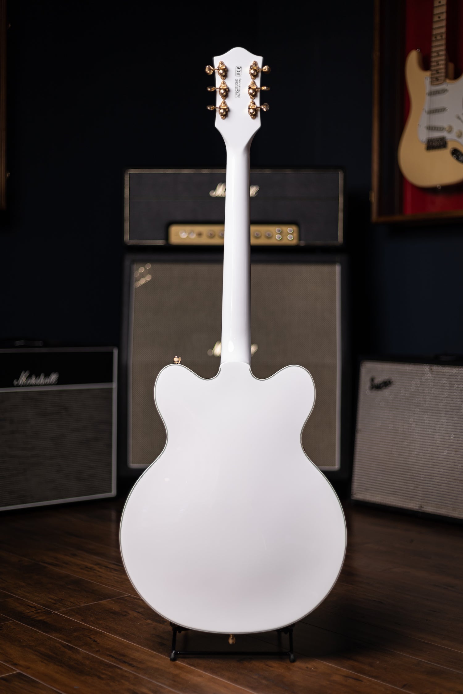 Gretsch G5422GLH Electromatic Classic Hollow body Left Handed Double-Cut with Gold Hardware Electric Guitar - Snowcrest White