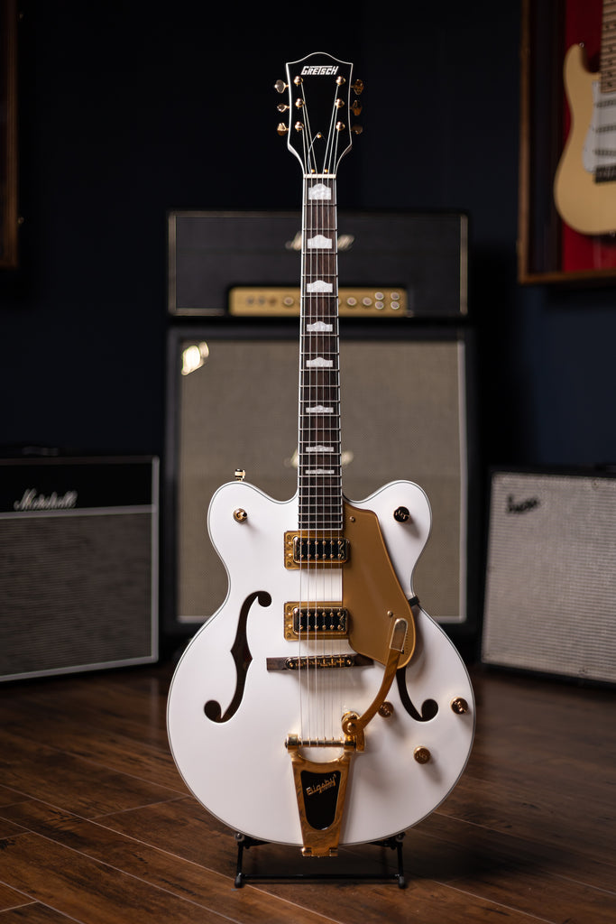 Gretsch G5422TG Electromatic® Classic Hollow Body Double-Cut with Bigsby® and Gold Hardware - Snowcrest White