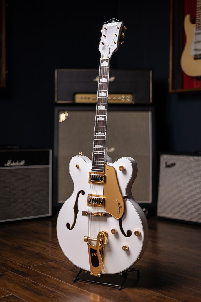 Gretsch G5422TG Electromatic® Classic Hollow Body Double-Cut with Bigsby® and Gold Hardware - Snowcrest White