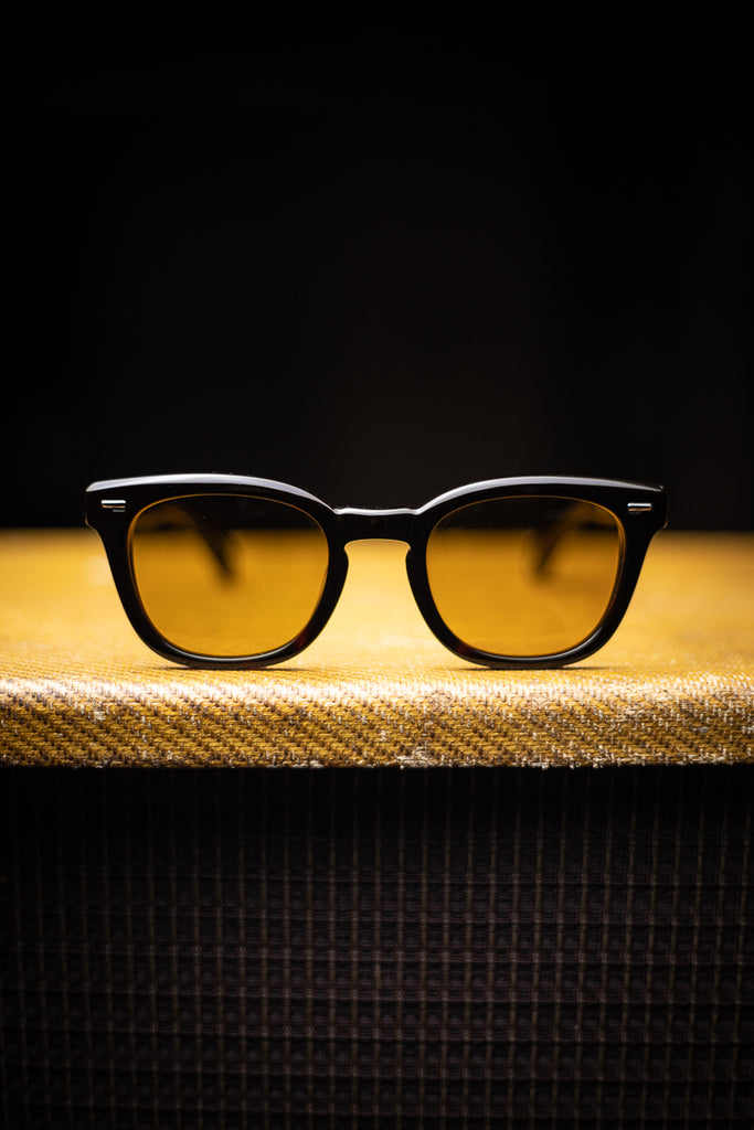 Johann Wolff Sunglasses - Silver Arrow in Dark Havana w/ Yellow Lenses