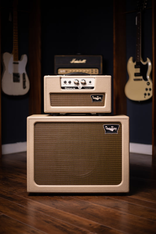 Tone King Gremlin 5w Tube Head and 1x12" Imperial Speaker Cabinet - Cream