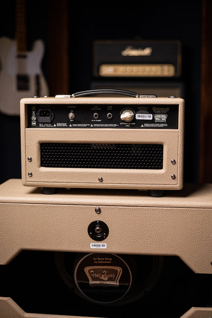 Tone King Gremlin 5w Tube Head and 1x12" Imperial Speaker Cabinet - Cream