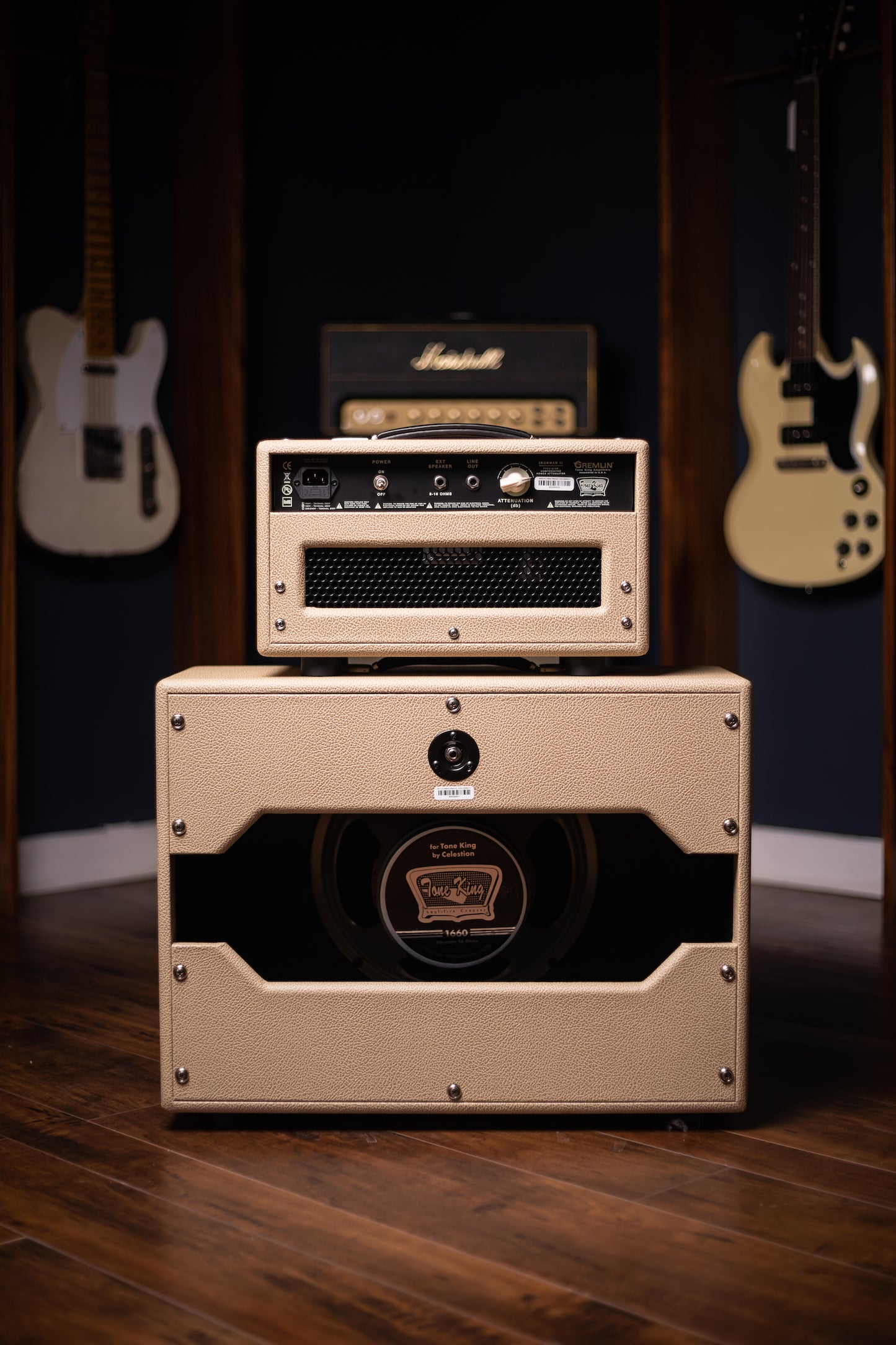 Tone King Gremlin 5w Tube Head and 1x12" Imperial Speaker Cabinet - Cream