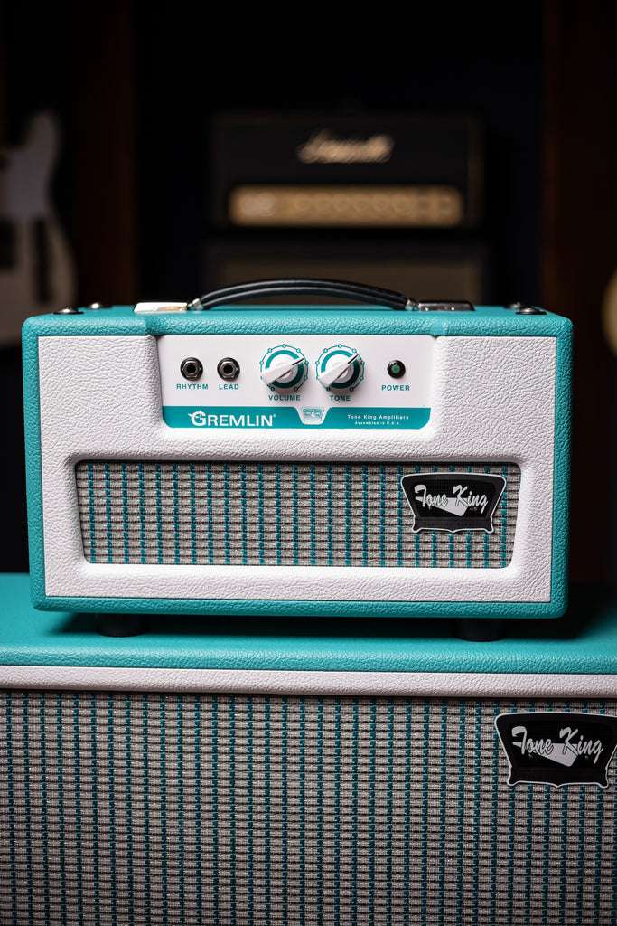 Tone King Gremlin 5w Tube Head and 1x12" Imperial Speaker Cabinet - Turquoise