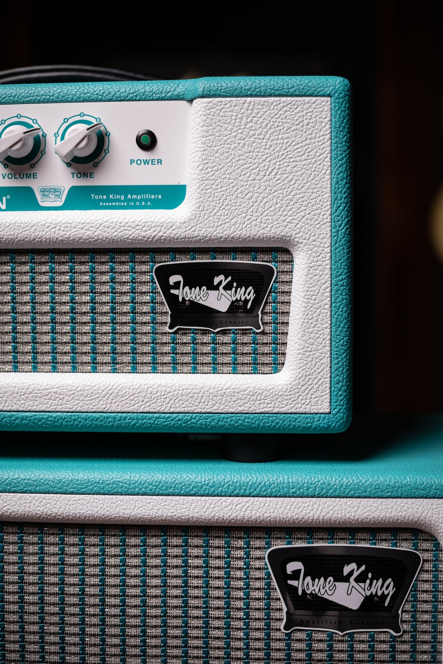 Tone King Gremlin 5w Tube Head and 1x12" Imperial Speaker Cabinet - Turquoise