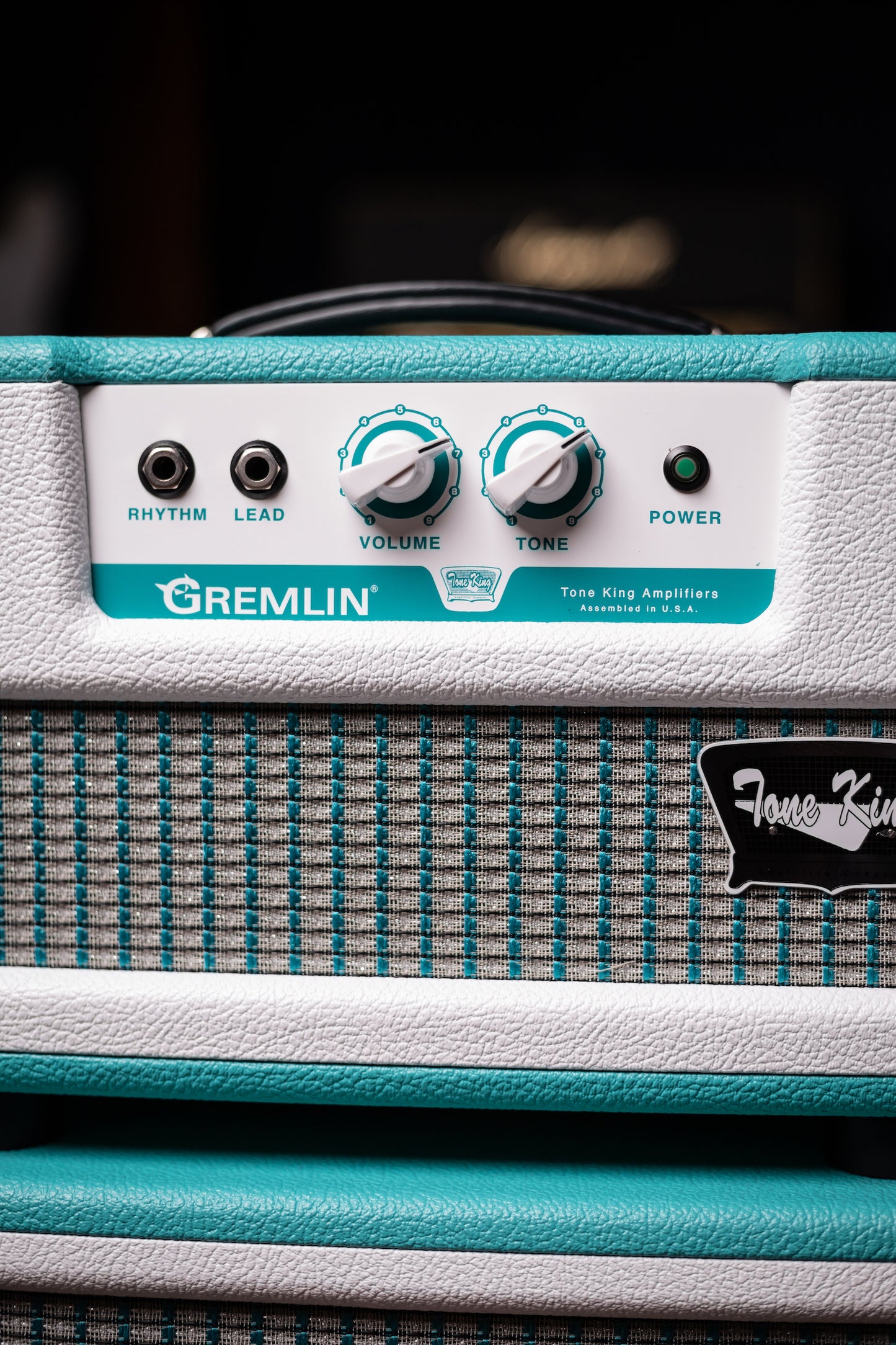 Tone King Gremlin 5w Tube Head and 1x12" Imperial Speaker Cabinet - Turquoise