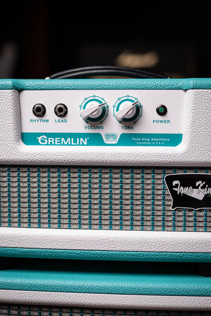 Tone King Gremlin 5w Tube Head and 1x12" Imperial Speaker Cabinet - Turquoise