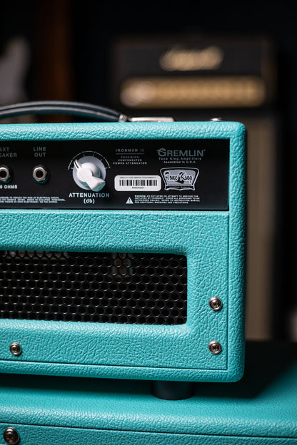 Tone King Gremlin 5w Tube Head and 1x12" Imperial Speaker Cabinet - Turquoise