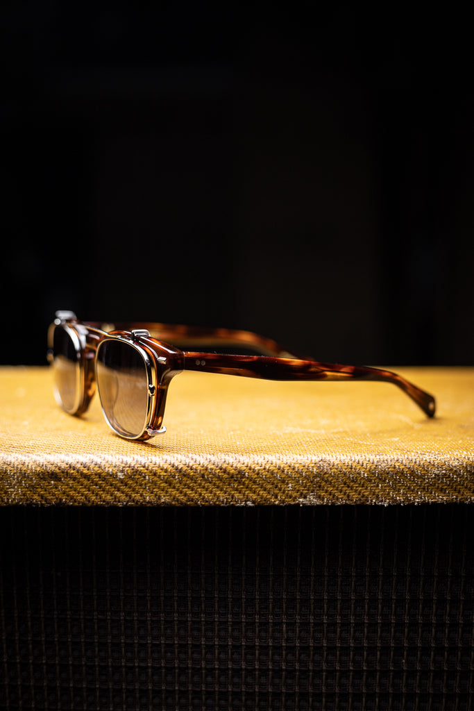 Johann Wolff Sunglasses - JSB in Havana w/ Silver Gradient Clip