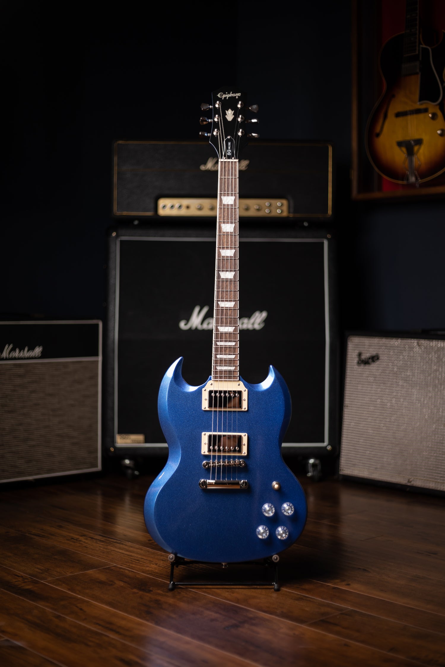 Epiphone SG Muse Electric Guitar - Radio Blue Metallic