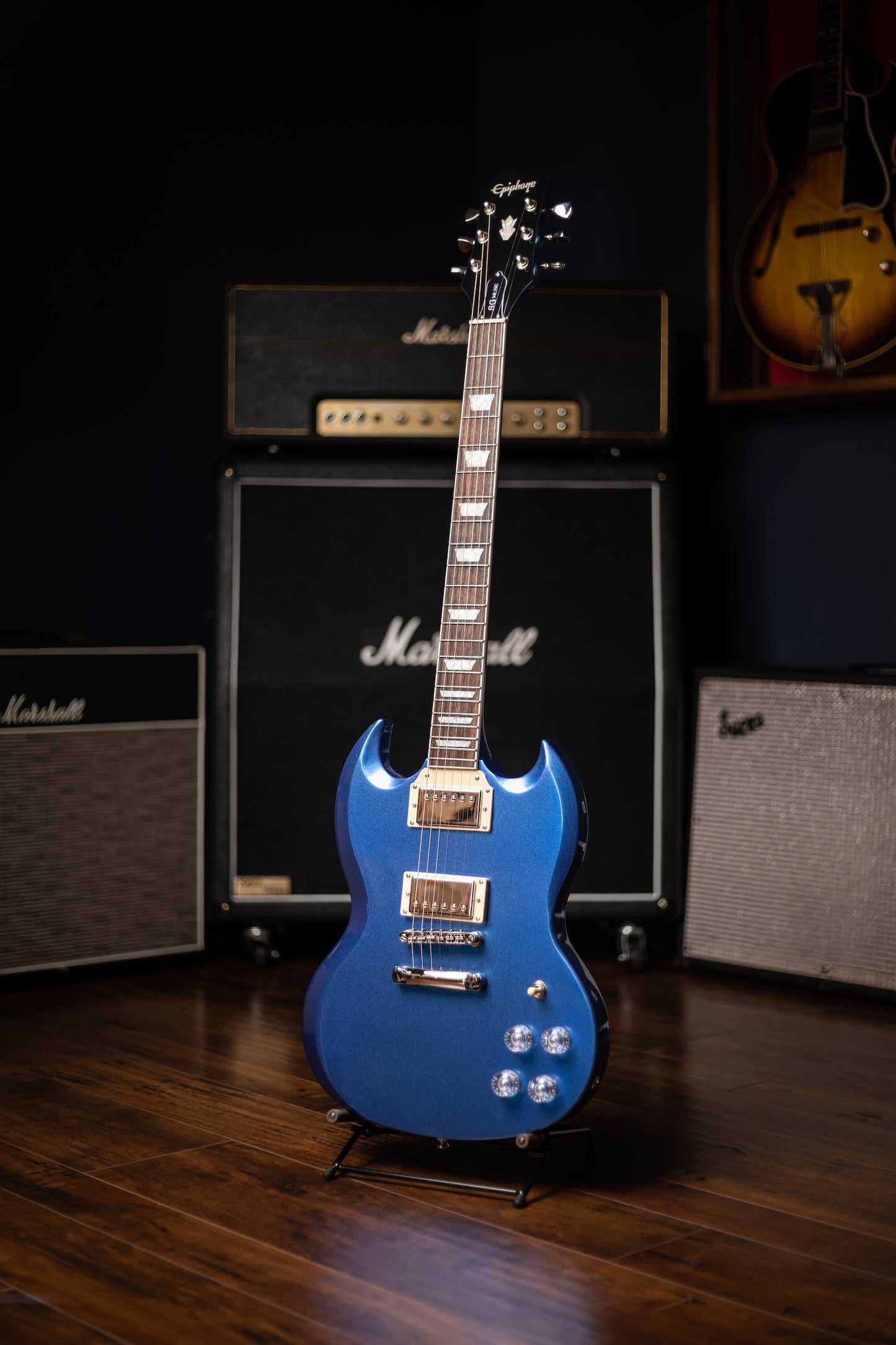 Epiphone SG Muse Electric Guitar - Radio Blue Metallic