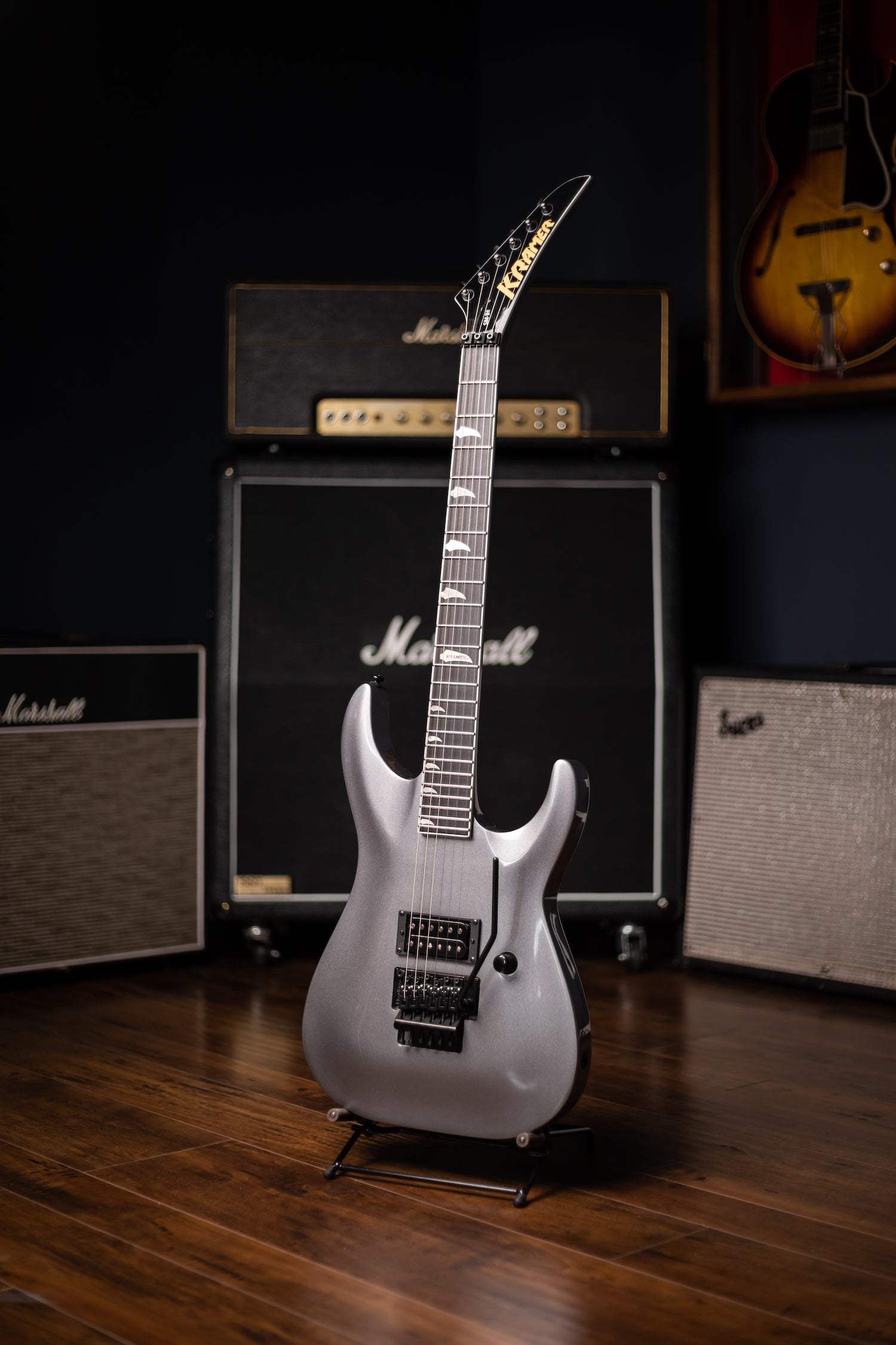Kramer SM-1 H Electric Guitar - Tronius Silver