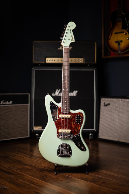 Fender Custom Shop '66 Jaguar Deluxe Closet Classic Electric Guitar - Aged Surf Green