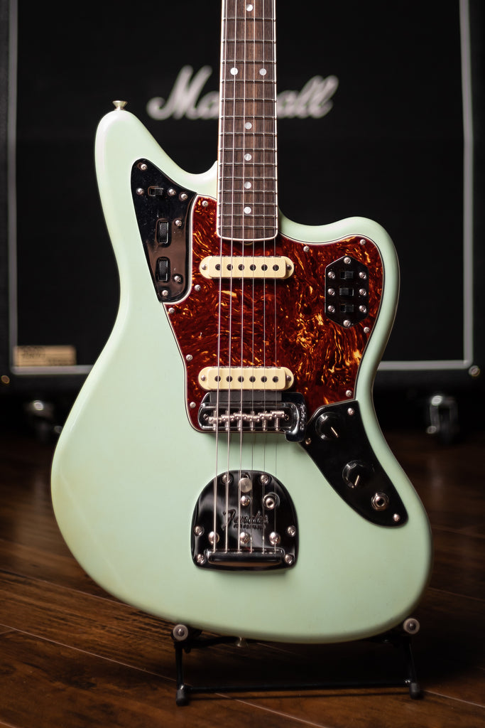 Fender Custom Shop '66 Jaguar Deluxe Closet Classic Electric Guitar - Aged Surf Green