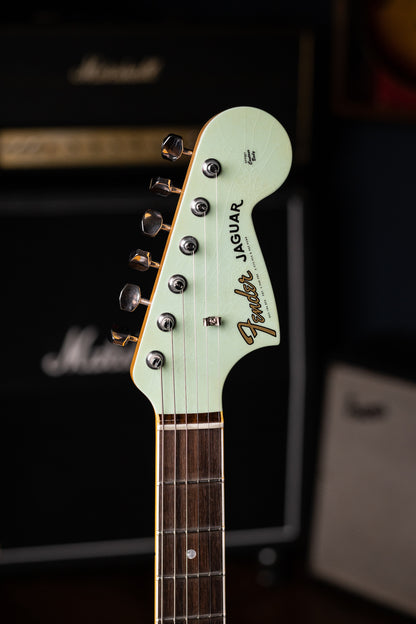 Fender Custom Shop '66 Jaguar Deluxe Closet Classic Electric Guitar - Aged Surf Green