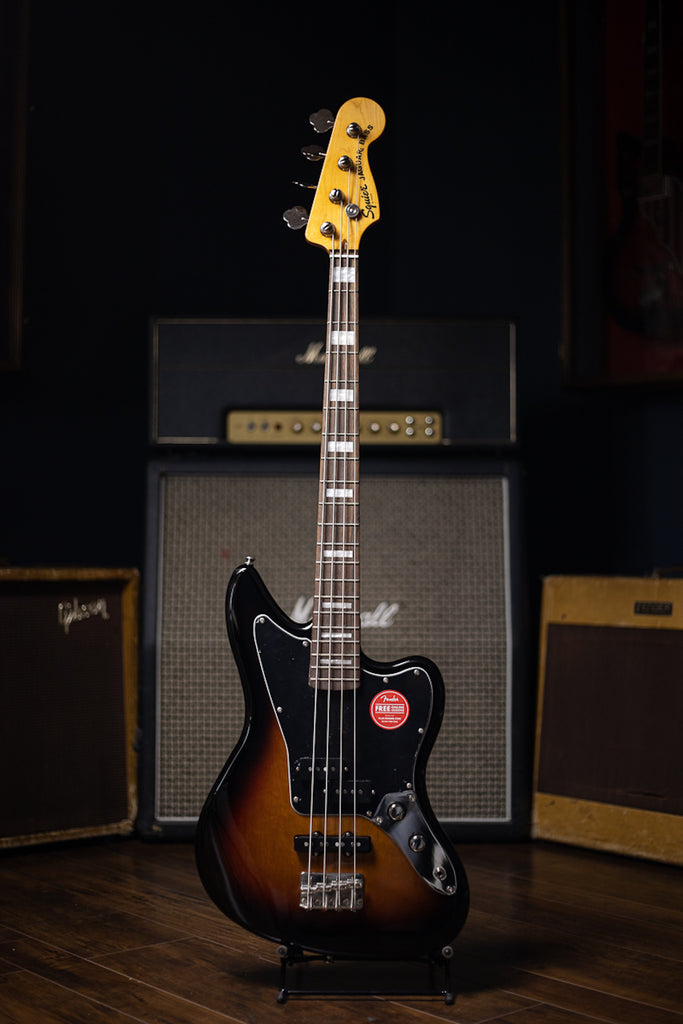 Squier Classic Vibe Jaguar Electric Bass - 3 Tone Sunburst