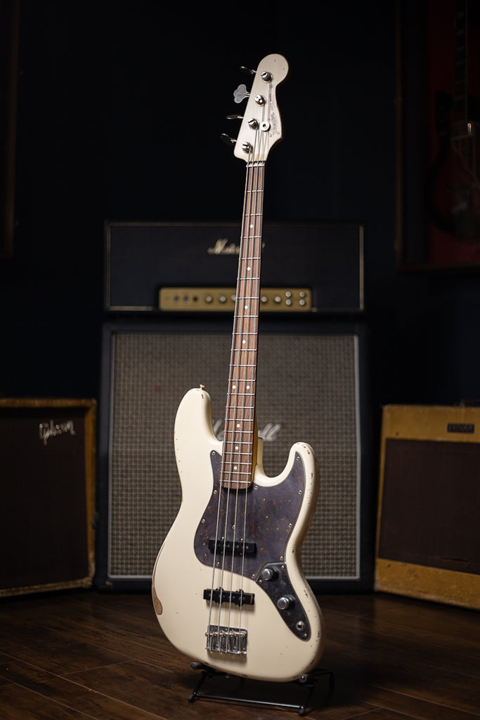 Fender 60th Anniversary Road Worn Jazz Bass - Olympic White