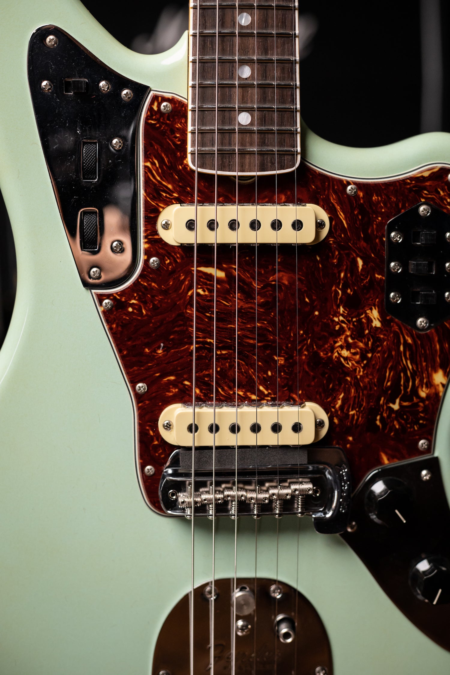 Fender Custom Shop '66 Jaguar Deluxe Closet Classic Electric Guitar - Aged Surf Green