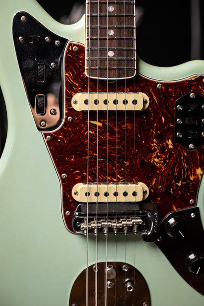 Fender Custom Shop '66 Jaguar Deluxe Closet Classic Electric Guitar - Aged Surf Green