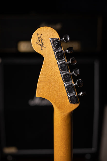 Fender Custom Shop '66 Jaguar Deluxe Closet Classic Electric Guitar - Aged Surf Green