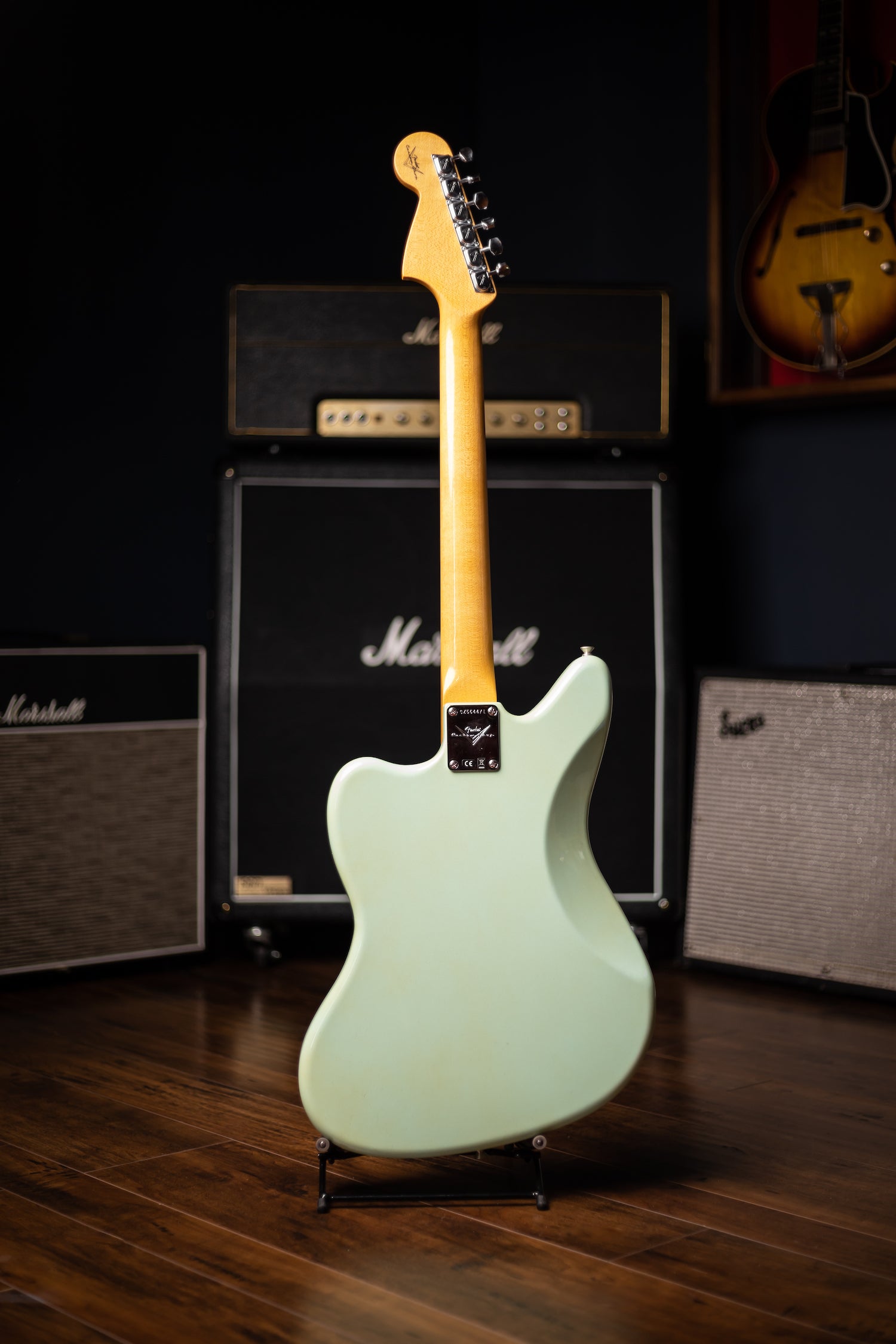 Fender Custom Shop '66 Jaguar Deluxe Closet Classic Electric Guitar - Aged Surf Green