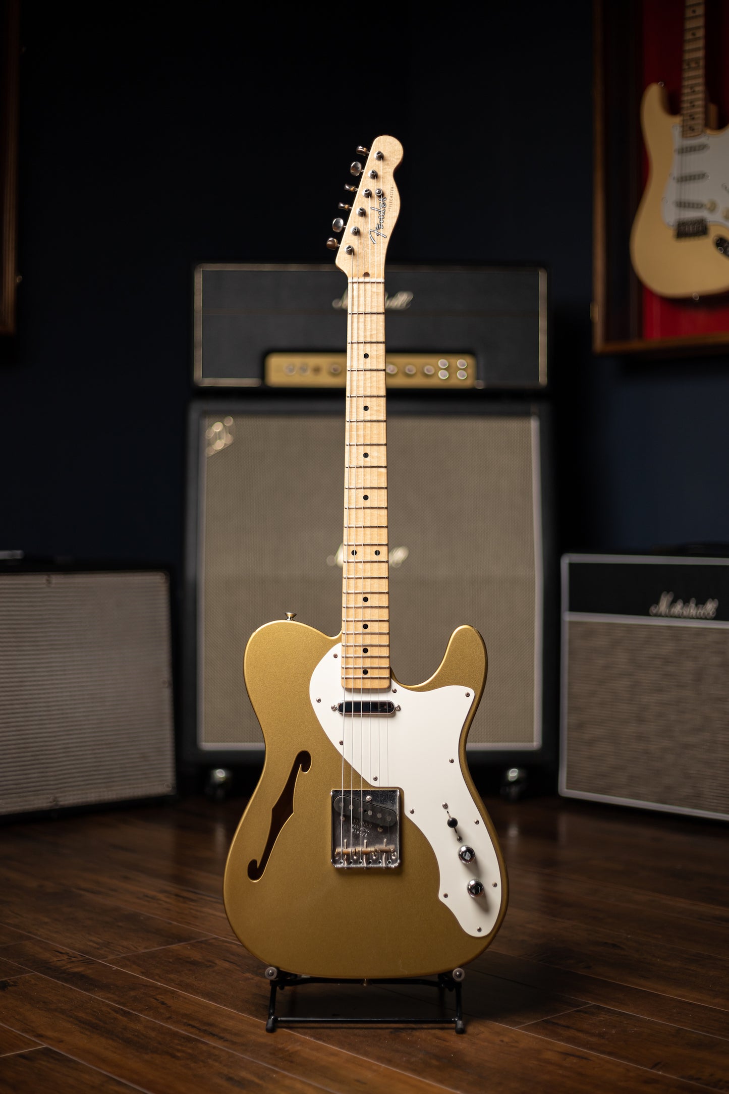2012 Fender Custom Shop Masterbuilt '50s Thinline Telecaster Electric Guitar - Gold