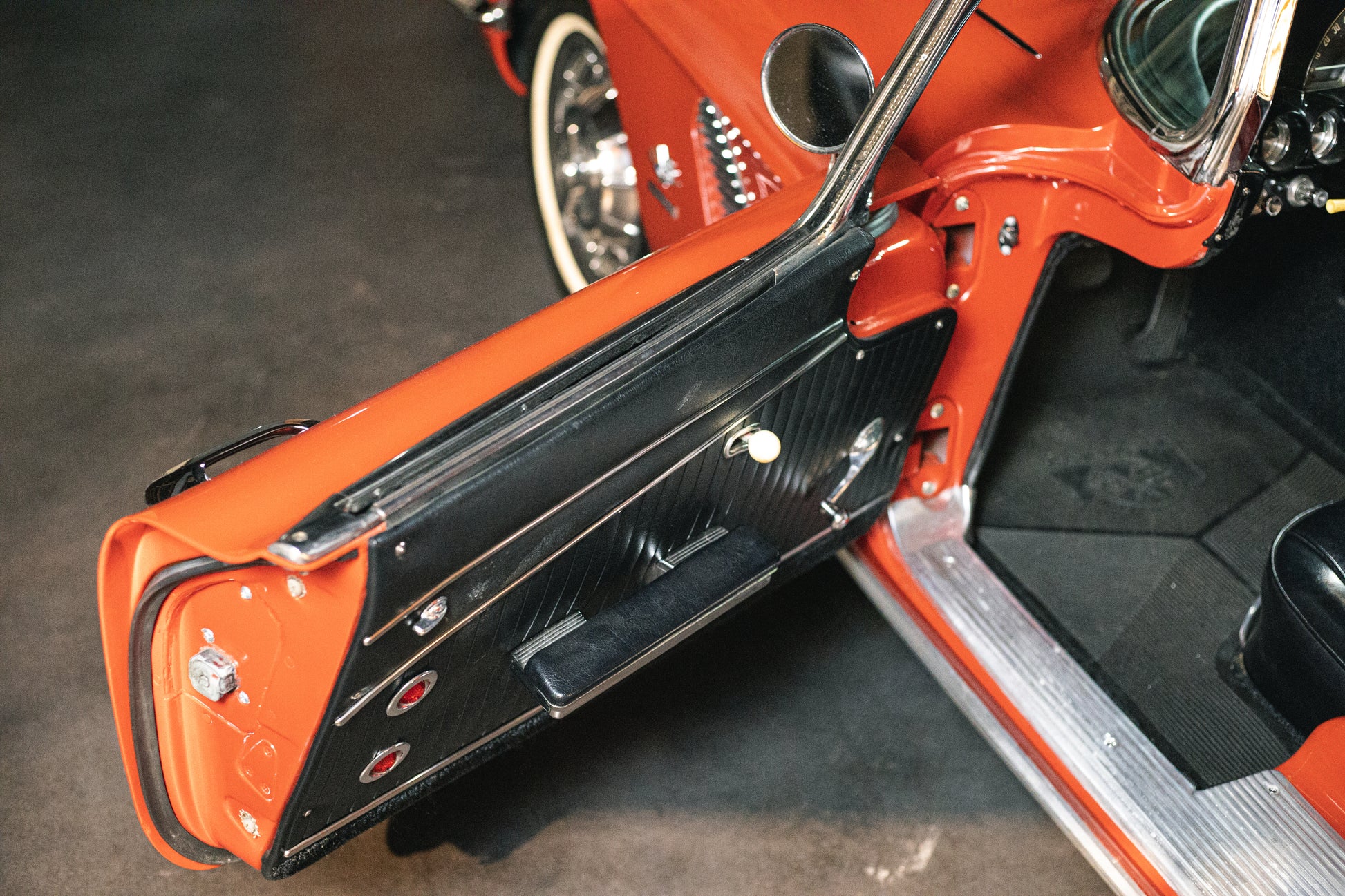 1962 Chevrolet Corvette Convertible “Fuelie” - Roman Red Door Open