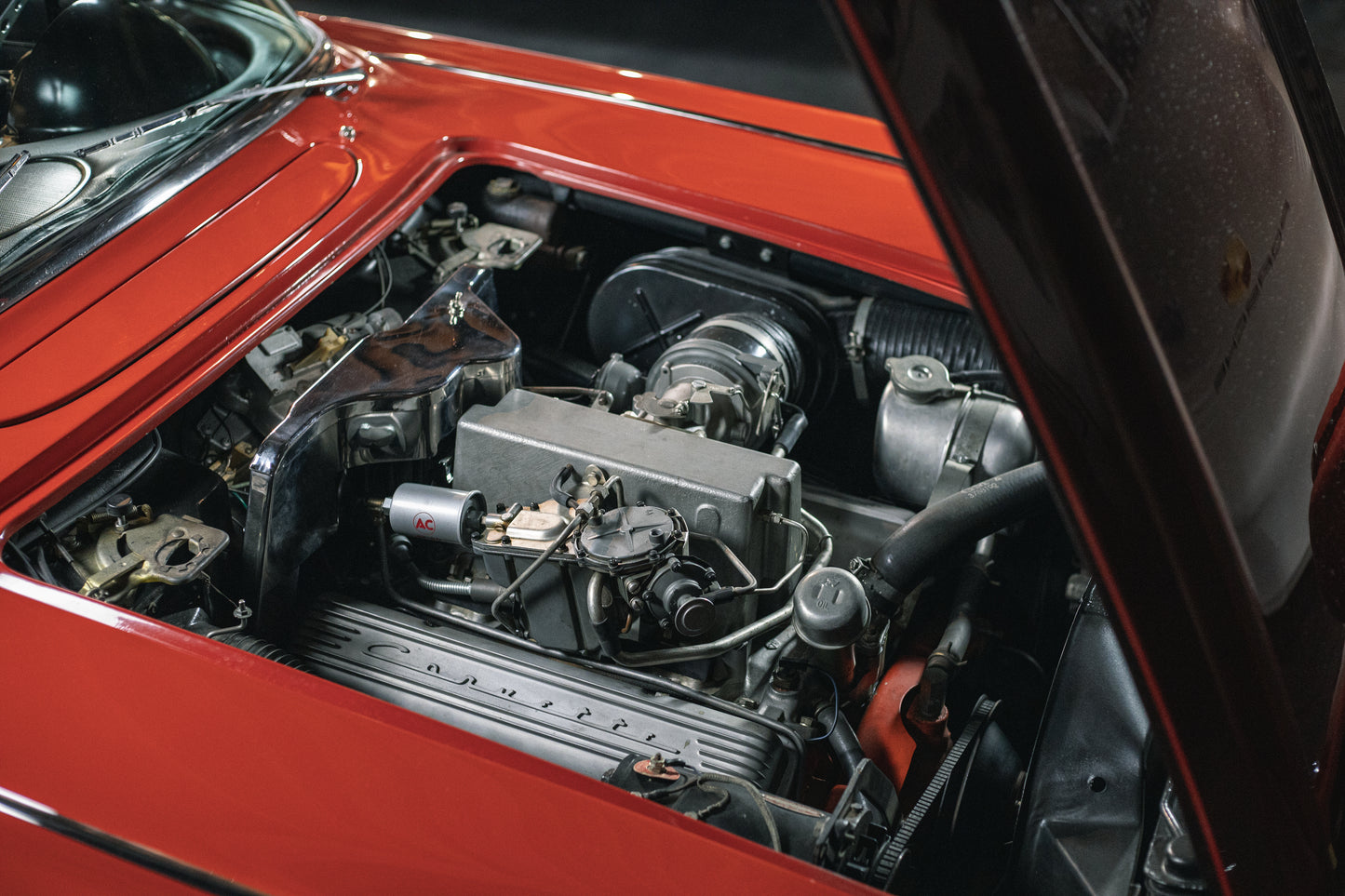 1962 Chevrolet Corvette Convertible “Fuelie” - Roman Red Engine 3