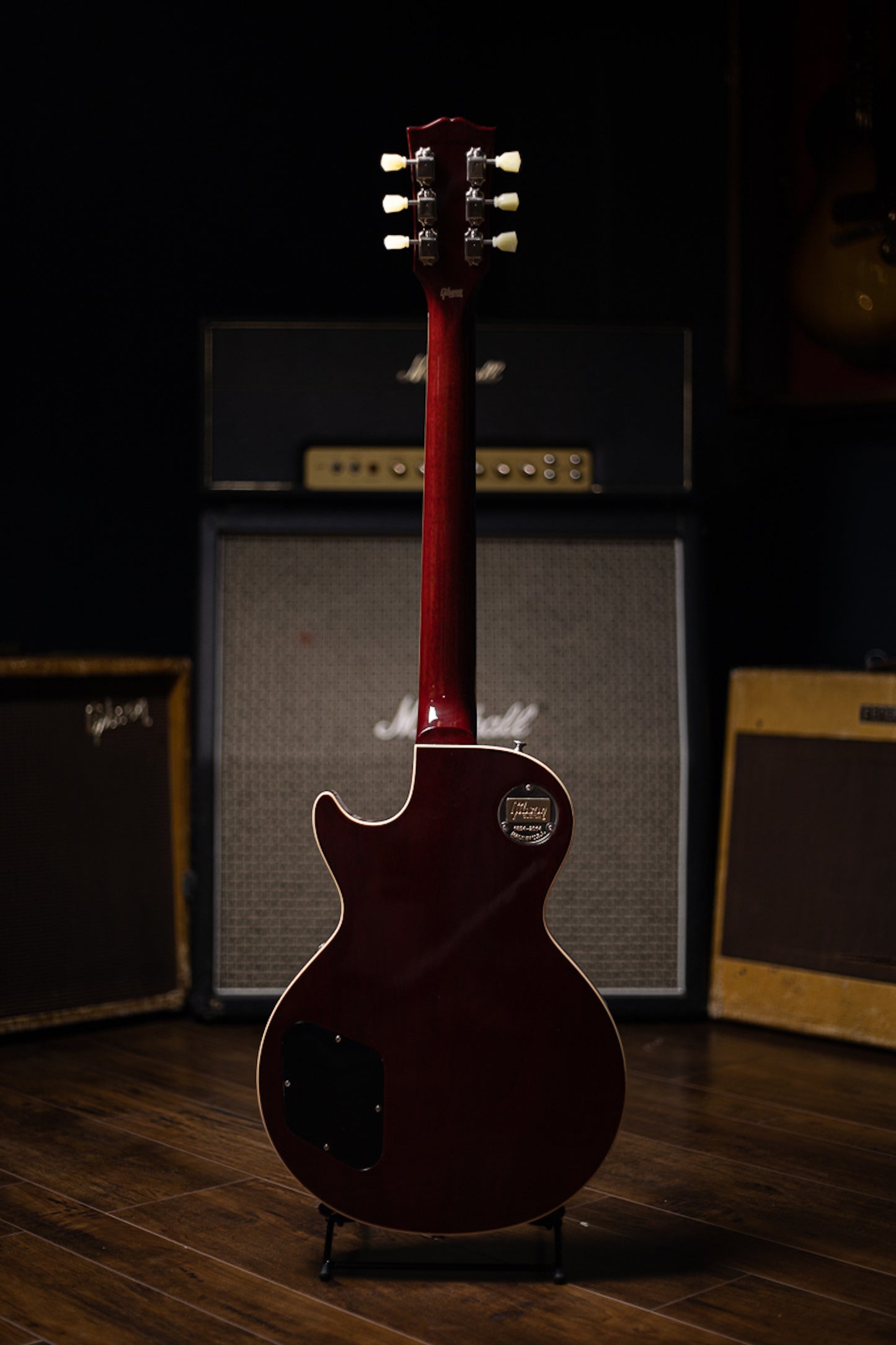 2014 Gibson Custom Shop Les Paul Long Scale 25.5” Electric Guitar - Washed Cherry Sunburst
