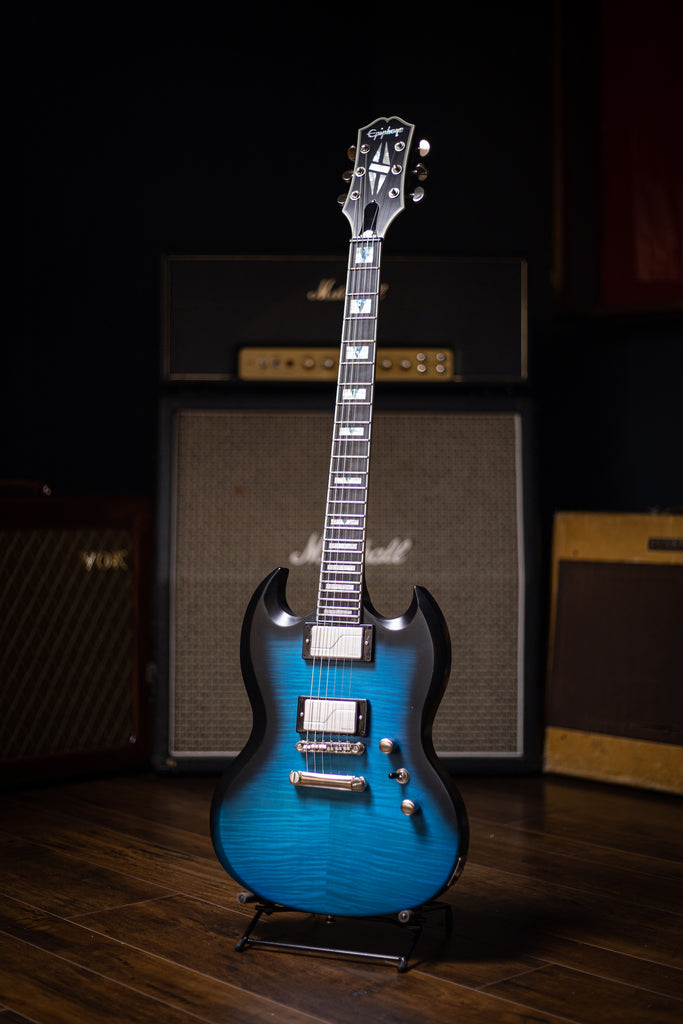 Epiphone SG Prophecy Electric Guitar - Blue Tiger Aged Gloss