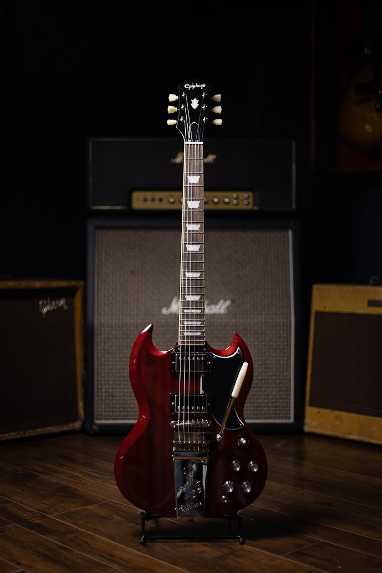 Epiphone SG Standard '60s Maestro Vibrola Electric Guitar - Vintage Cherry