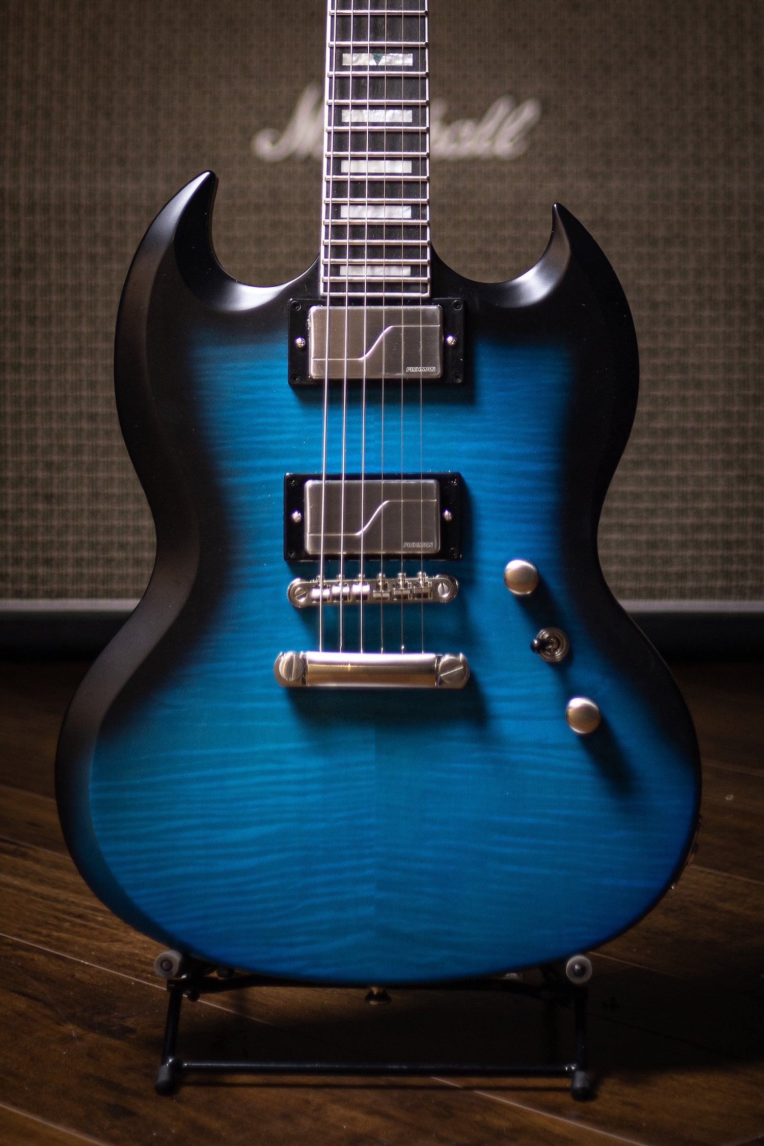 エピフォン SG Prophecy Blue Tiger Aged Gloss-