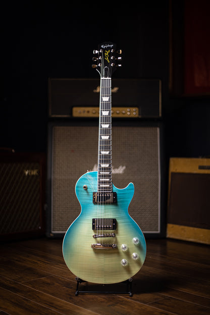Epiphone Les Paul Modern Figured Electric Guitar - Caribbean Blue Fade