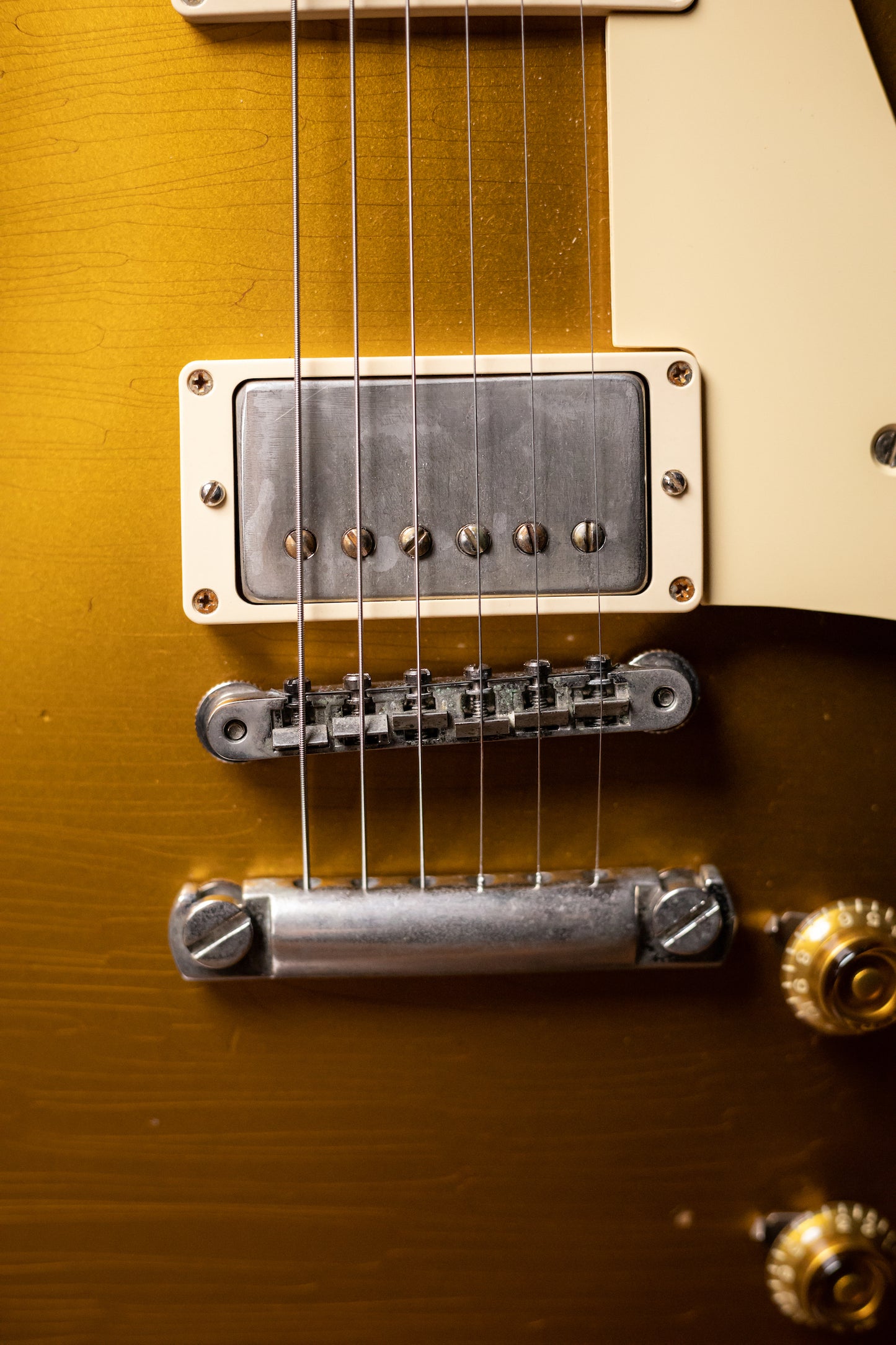 2015 Gibson Custom Shop True Historic Les Paul 1957 Reissue Figured Top Electric Guitar - Goldtop