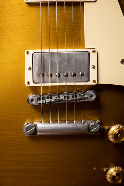 2015 Gibson Custom Shop True Historic Les Paul 1957 Reissue Figured Top Electric Guitar - Goldtop