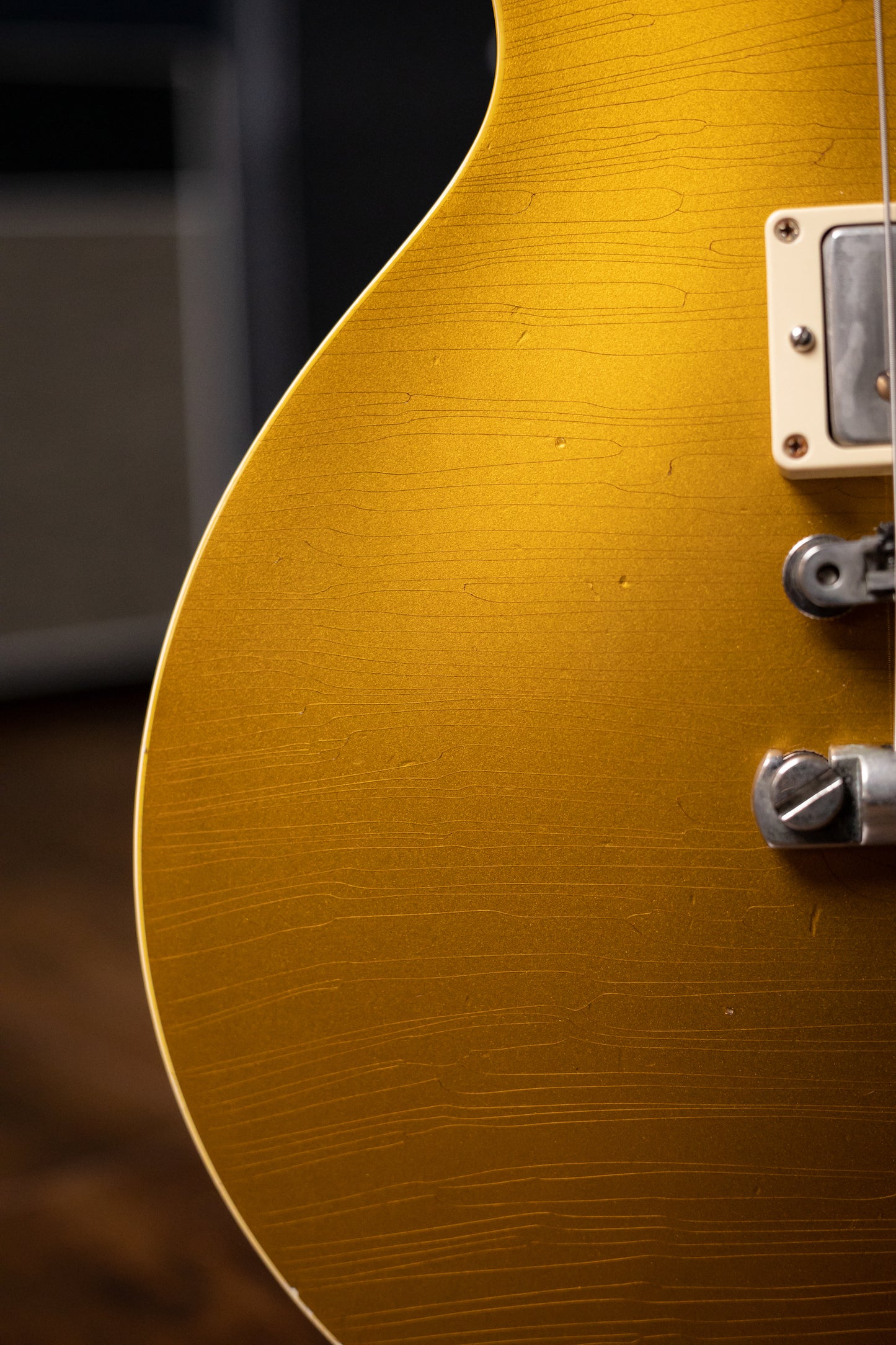 2015 Gibson Custom Shop True Historic Les Paul 1957 Reissue Figured Top Electric Guitar - Goldtop