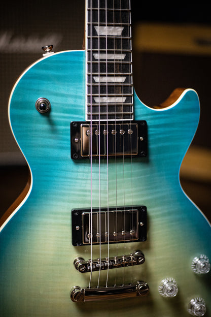 Epiphone Les Paul Modern Figured Electric Guitar - Caribbean Blue Fade