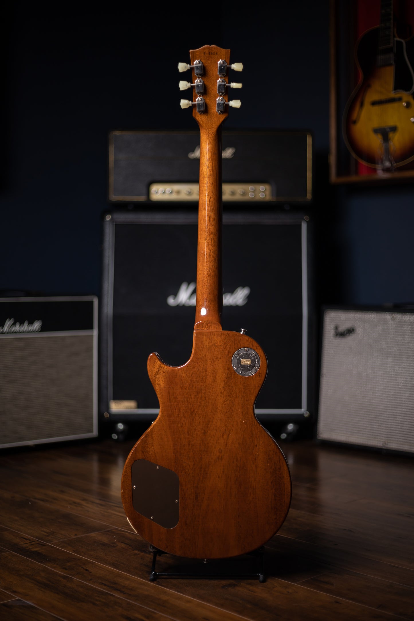 2015 Gibson Custom Shop True Historic Les Paul 1957 Reissue Figured Top Electric Guitar - Goldtop