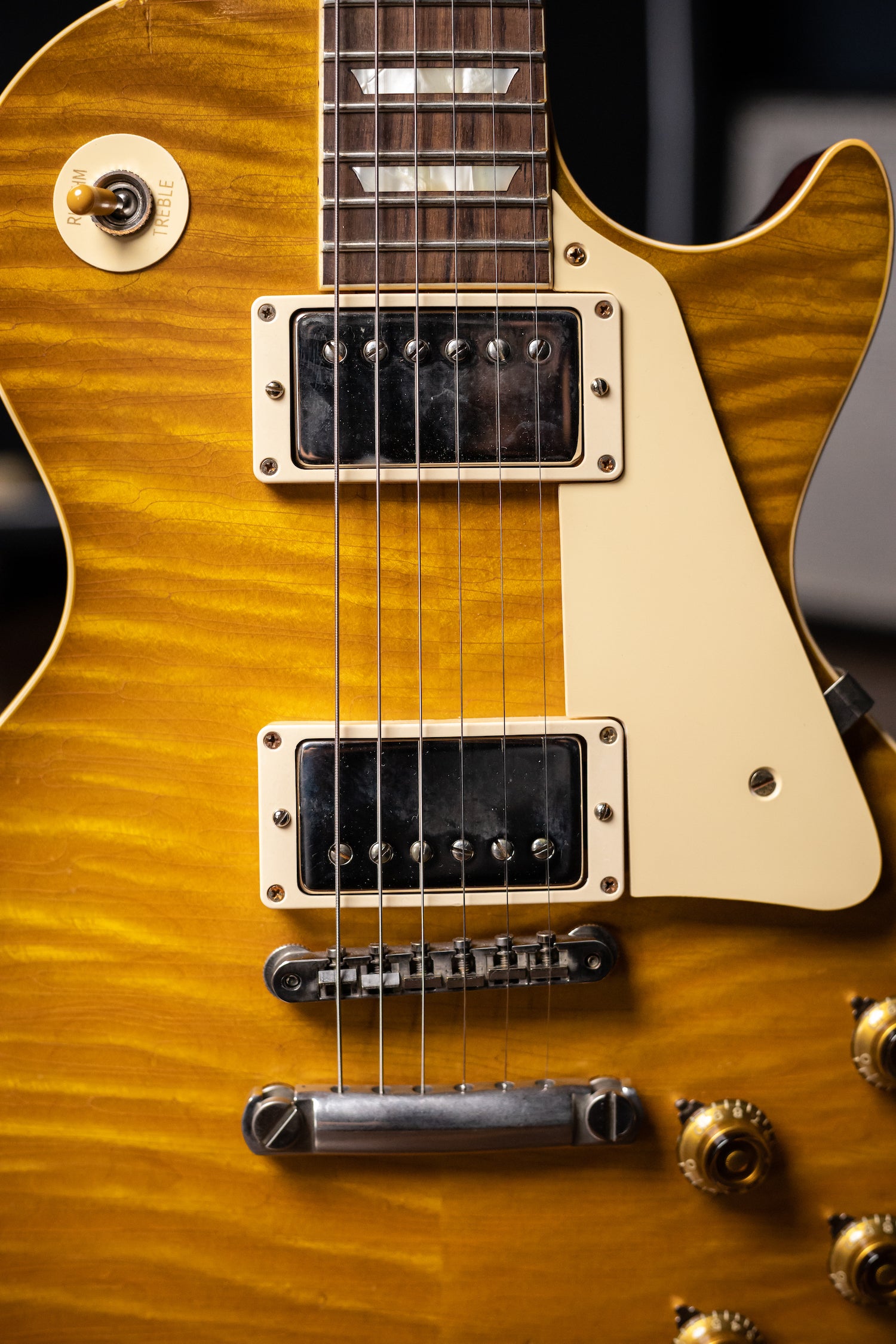 2015 Gibson Custom Shop True Historic Les Paul 1959 Reissue Figured Top Electric Guitar - Lemon Burst