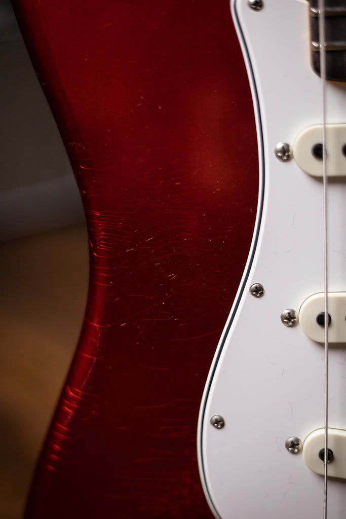 Fender Custom Shop '66 Stratocaster Deluxe Closet Classic Electric Guitar - Faded Aged Candy Apple Red