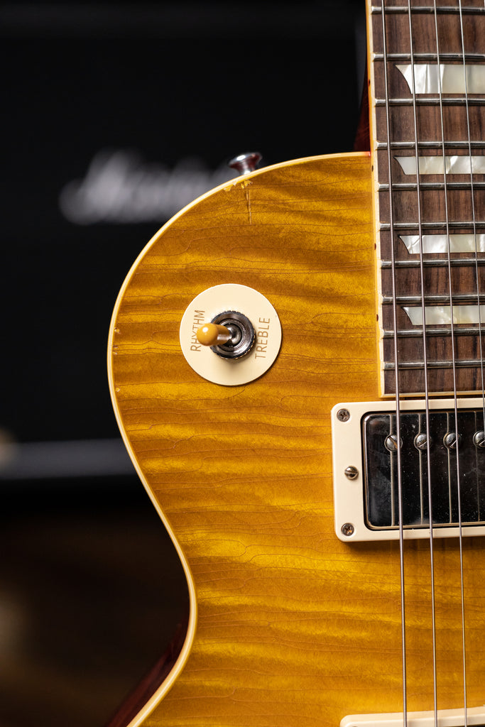 2015 Gibson Custom Shop True Historic Les Paul 1959 Reissue Figured Top Electric Guitar - Lemon Burst