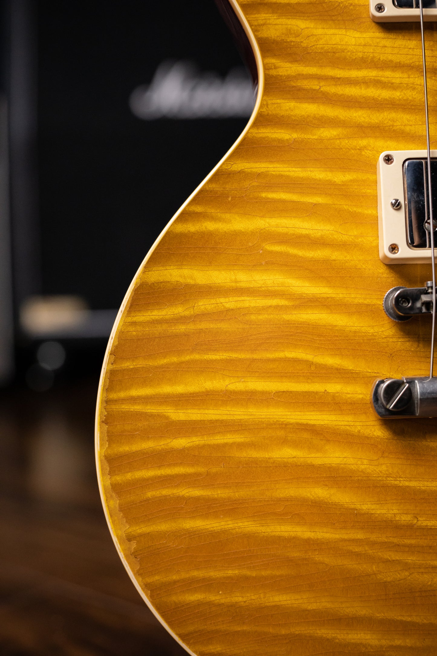 2015 Gibson Custom Shop True Historic Les Paul 1959 Reissue Figured Top Electric Guitar - Lemon Burst