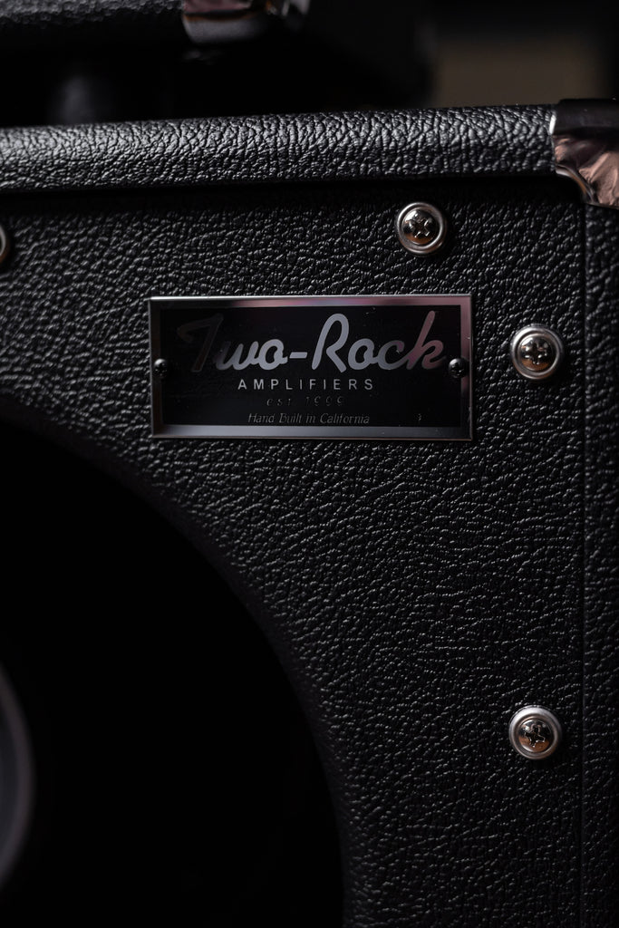 PRE-ORDER! Two-Rock Studio Signature 35 Watt Tube Head and 12-65B 1x12 Extension Cabinet - Black Bronco, Black Chassis, Silver Thread Cloth, Black Knobs, Black Pipping