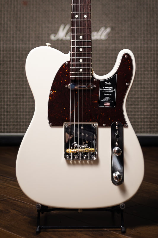 Fender American Professional II Telecaster Electric Guitar - Olympic White