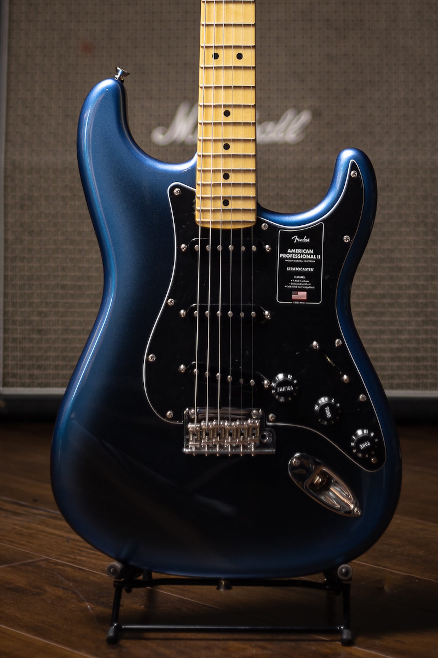 Fender American Professional II Stratocaster Electric Guitar - Dark Night
