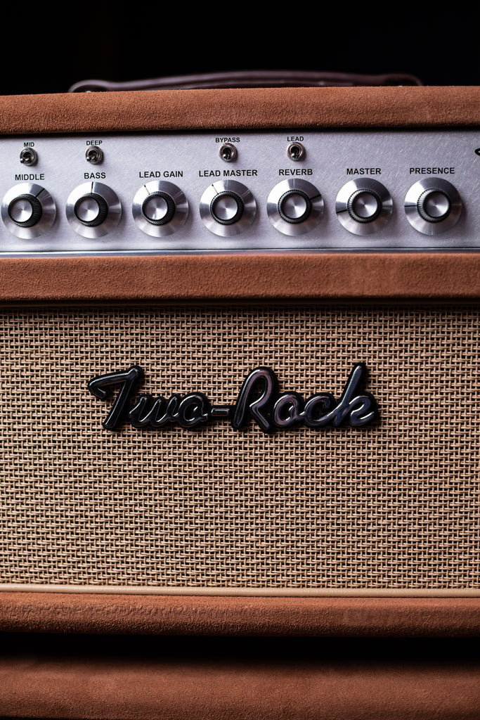 PRE-ORDER! Two-Rock Bloomfield Drive 100/50w Tube Head and Cabinet - Silver Chassis, Tobacco Suede, Cane Grill, Buckskin Piping